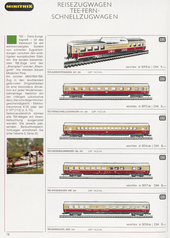 Minitrix Katalog 1970-1971