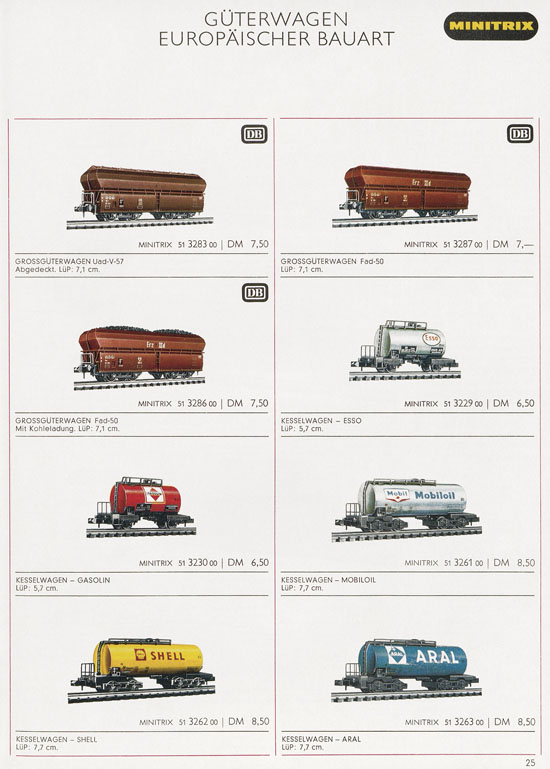 Minitrix Katalog 1970-1971