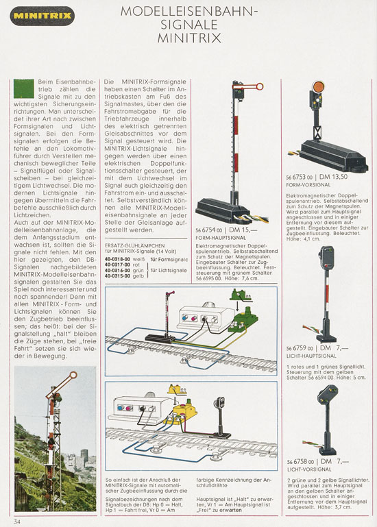 Minitrix Katalog 1970-1971