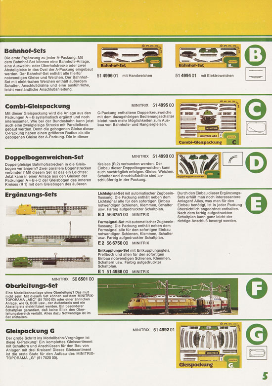 Minitrix Katalog 1974-1975