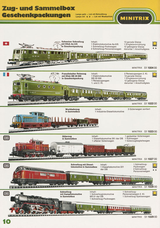 Minitrix Katalog 1974-1975