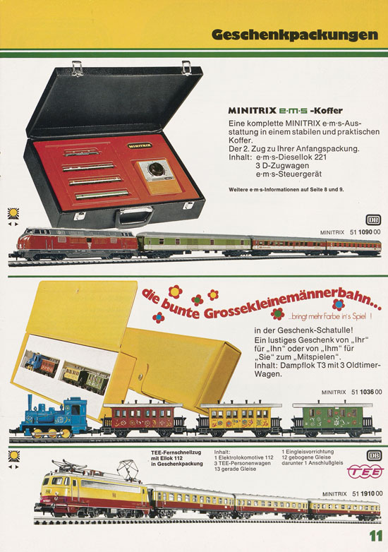 Minitrix Katalog 1974-1975