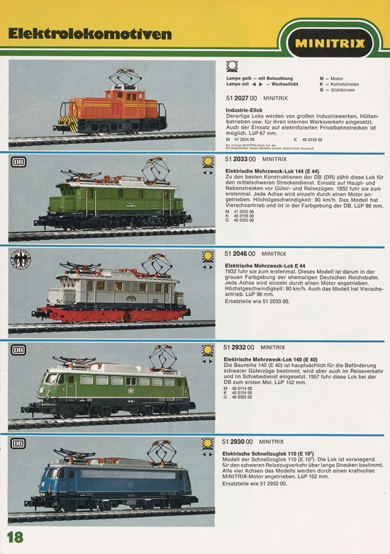 Minitrix Katalog 1974-1975