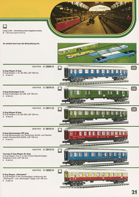 Minitrix Katalog 1974-1975