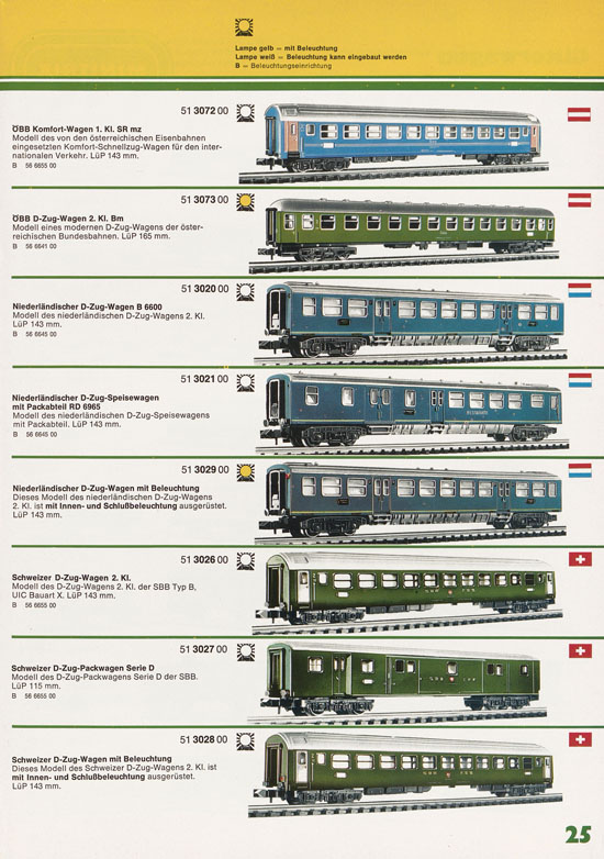 Minitrix Katalog 1974-1975