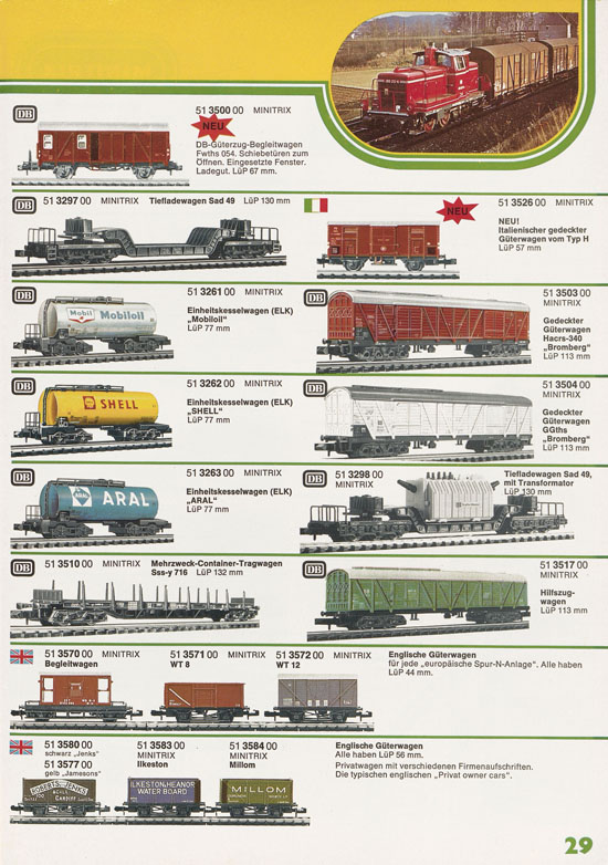 Minitrix Katalog 1974-1975