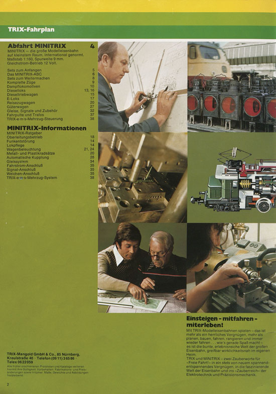 Minitrix Katalog 1975-1976