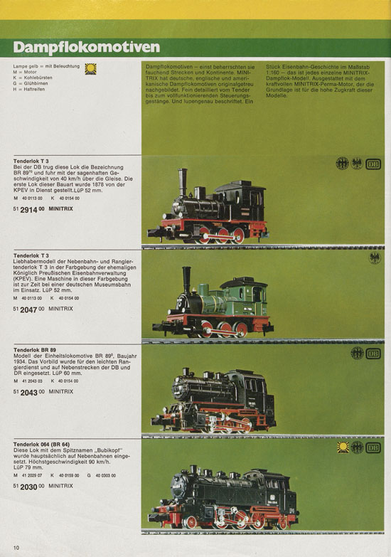 Minitrix Katalog 1975-1976