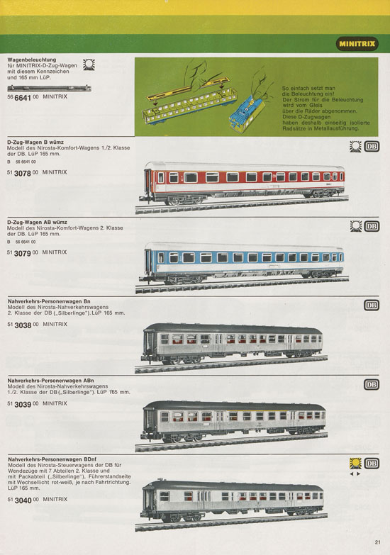 Minitrix Katalog 1975-1976