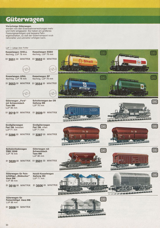 Minitrix Katalog 1975-1976