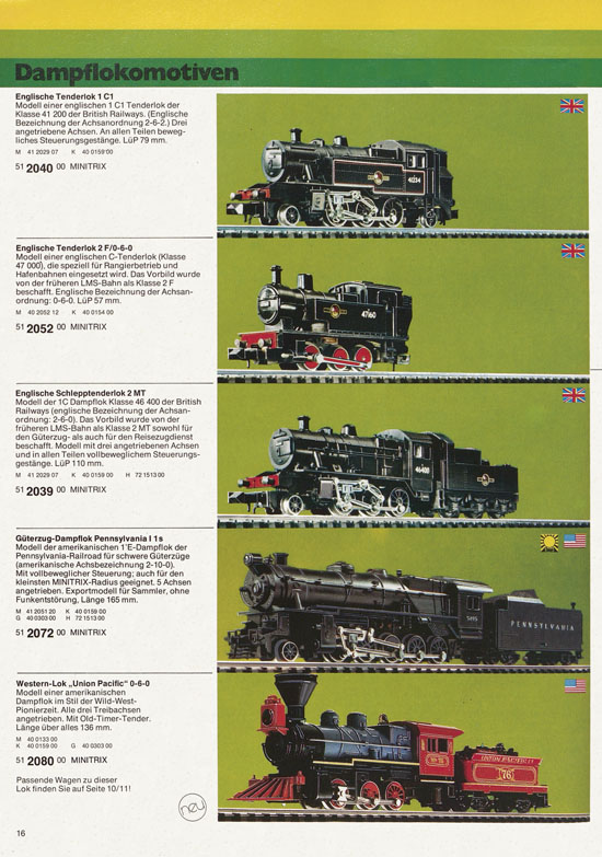 Minitrix Katalog 1978-1979