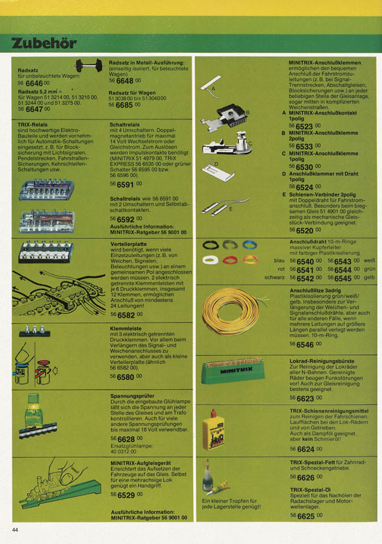 Minitrix Katalog 1978-1979