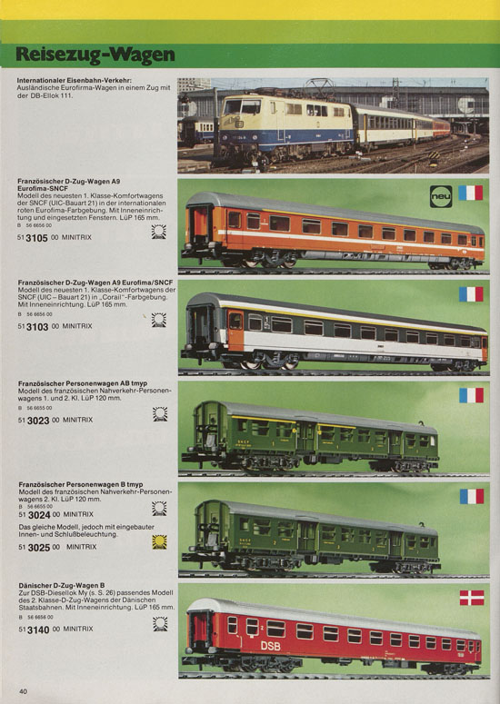 Minitrix Katalog 1979-1980