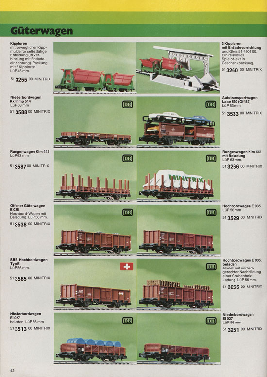 Minitrix Katalog 1979-1980