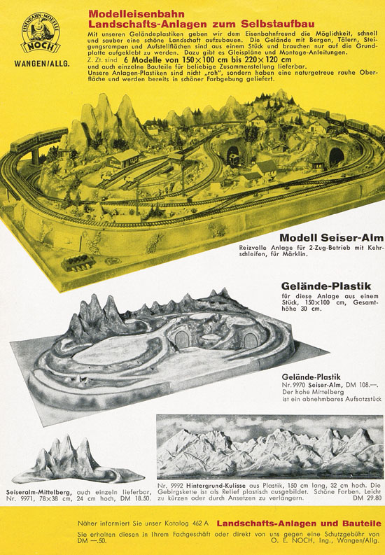 Noch Landschaftszubehör und Anlagen 1962