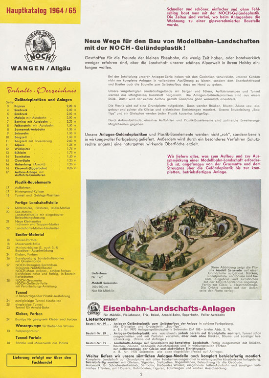 Seite 2 NOCH Katalog 1964