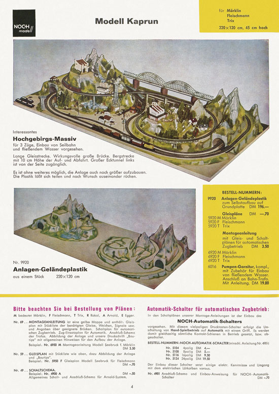 Seite 4 NOCH Katalog 1965-1966