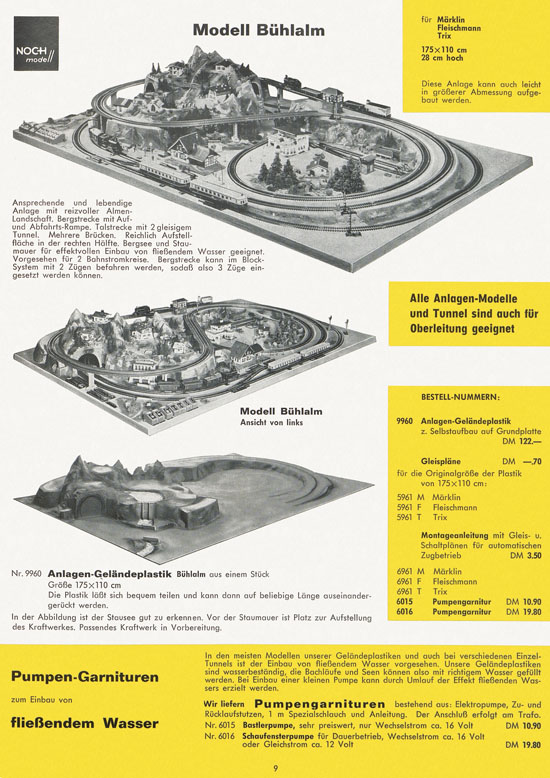 Seite 9 NOCH Katalog 1965-1966