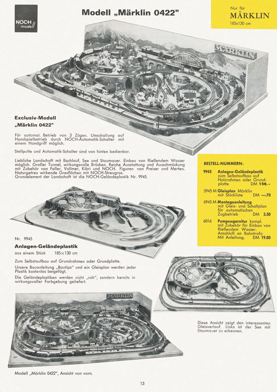 Seite 13 NOCH Katalog 1965-1966