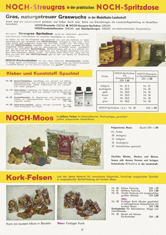 Seite 27 NOCH Katalog 1965-1966