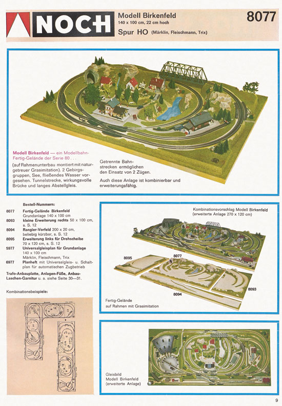 Seite 9 NOCH Katalog 1972