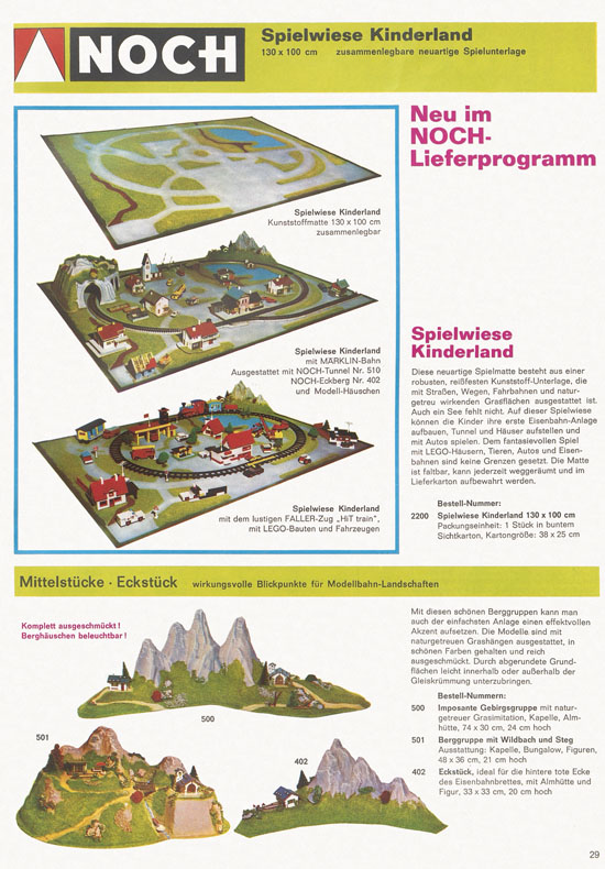 Seite 29 NOCH Katalog 1972
