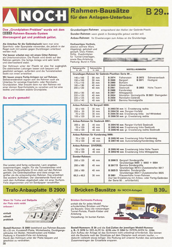 Seite 30 NOCH Katalog 1972