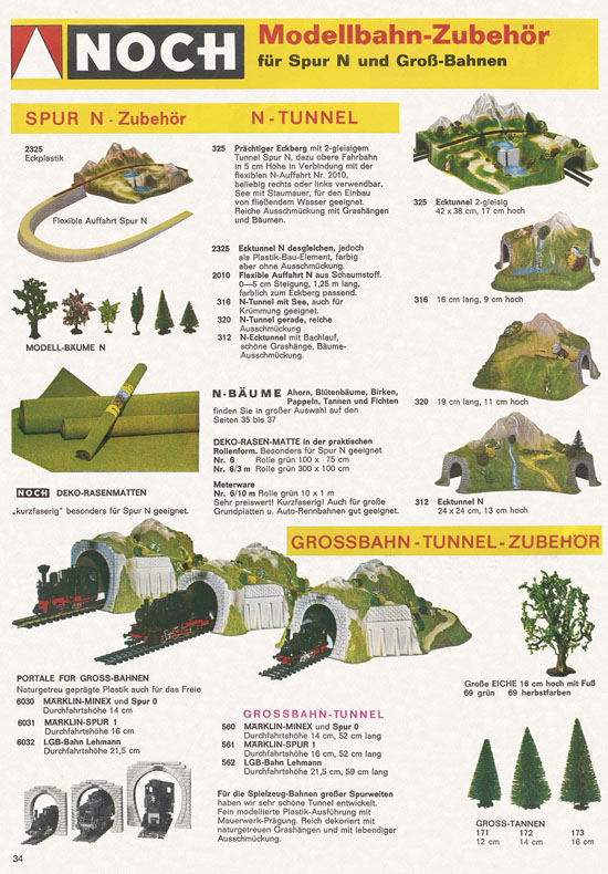 Seite 34 NOCH Katalog 1972