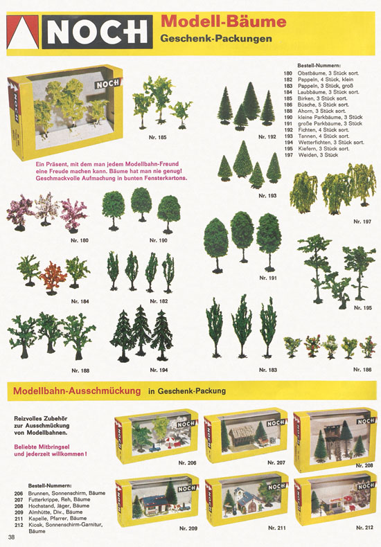 Seite 38 NOCH Katalog 1972