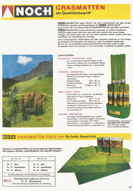 Seite 39 NOCH Katalog 1972