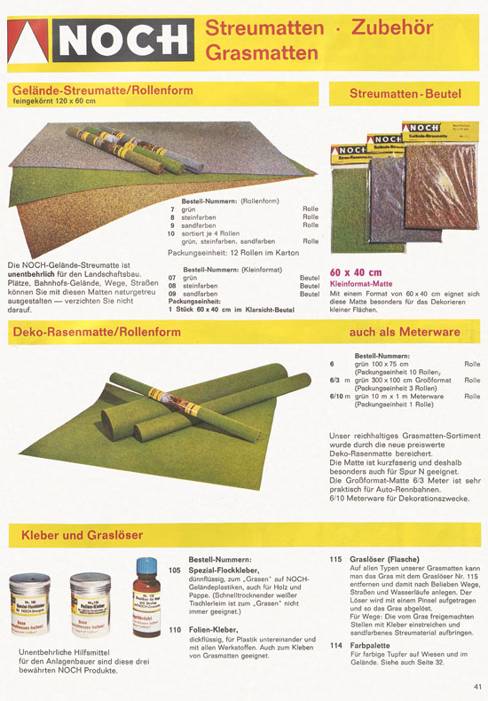 Seite 41 NOCH Katalog 1972