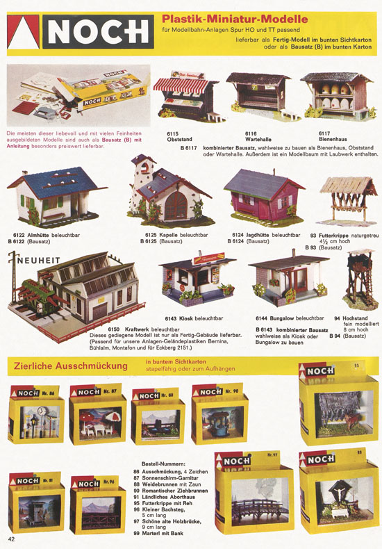 Seite 42 NOCH Katalog 1972