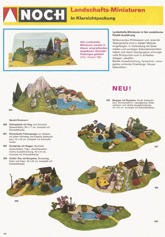 Seite 44 NOCH Katalog 1972