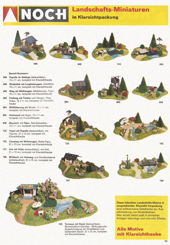 Seite 45 NOCH Katalog 1972