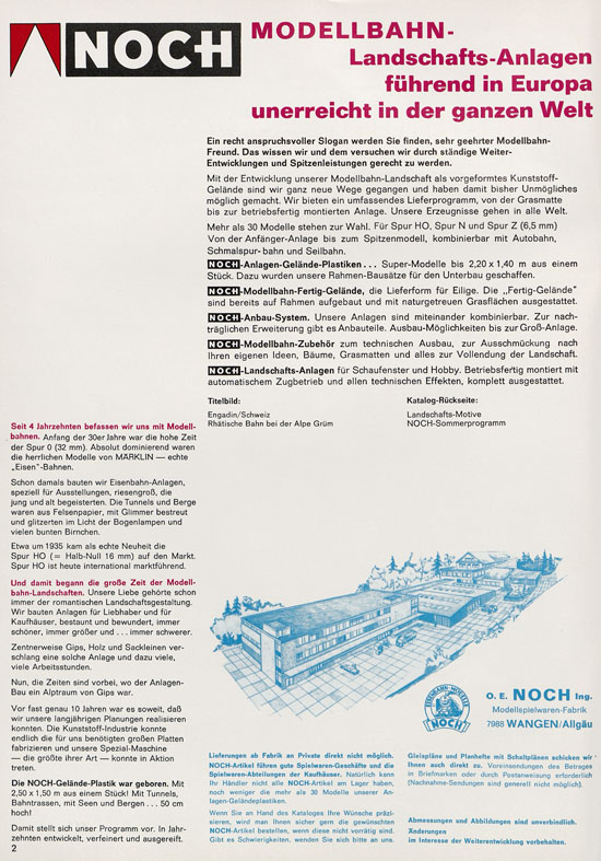 Seite 2 NOCH Katalog 1973