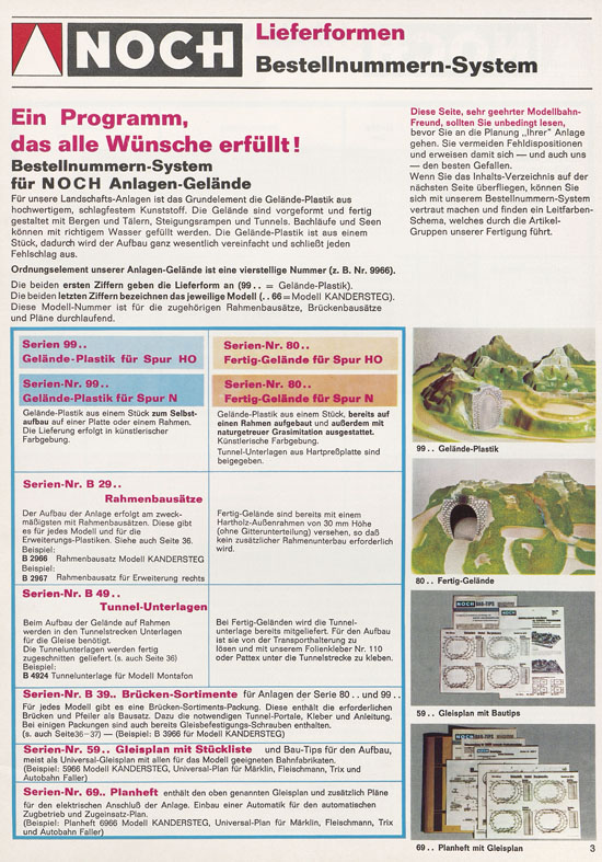 Seite 3 NOCH Katalog 1973