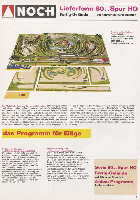 Seite 5 NOCH Katalog 1973