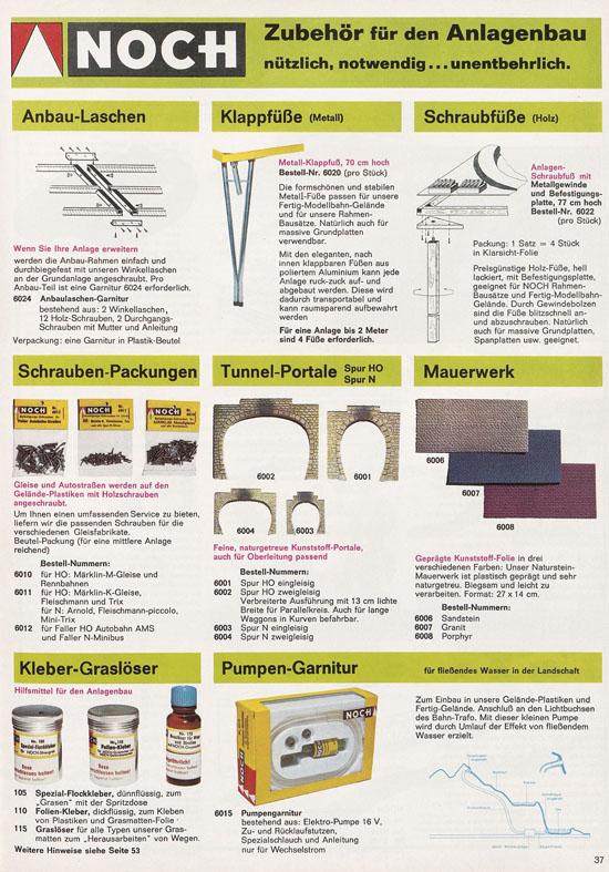 Seite 37 NOCH Katalog 1973