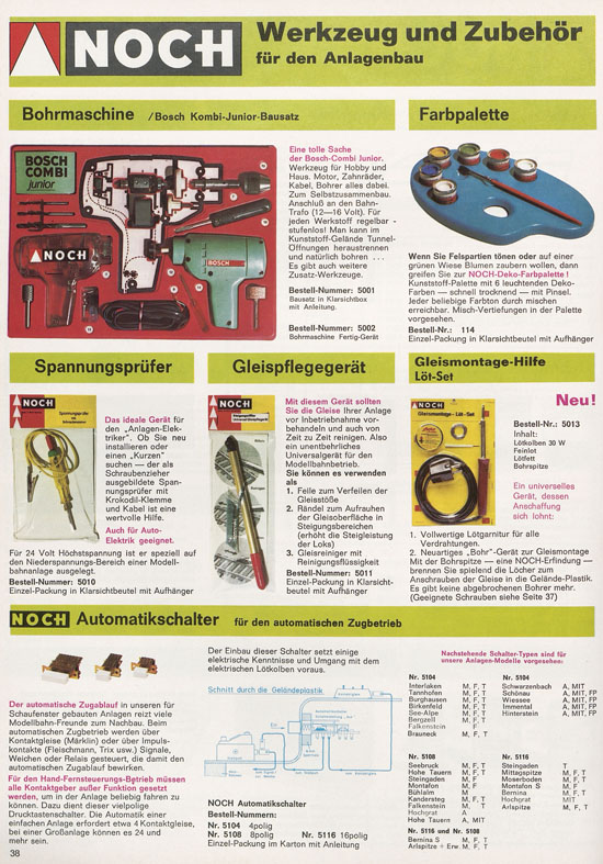 Seite 38 NOCH Katalog 1973