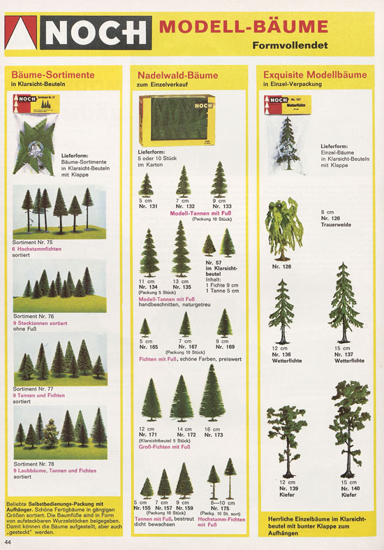 Seite 44 NOCH Katalog 1973