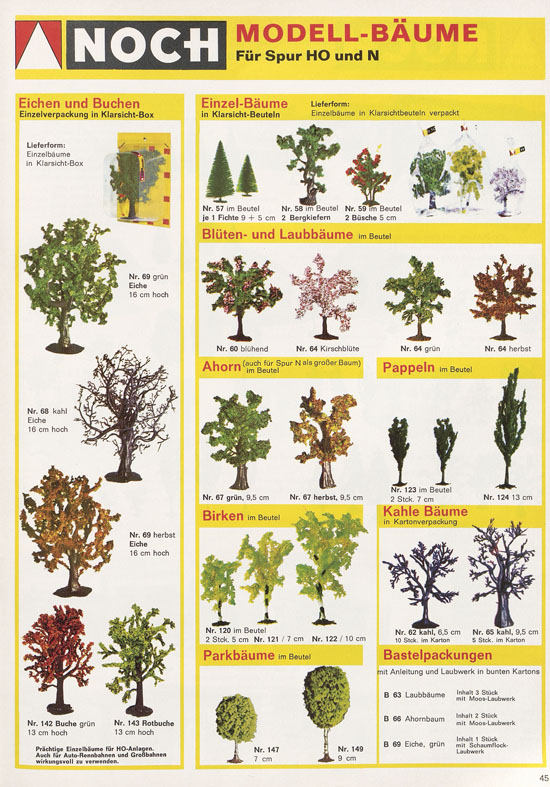 Seite 45 NOCH Katalog 1973