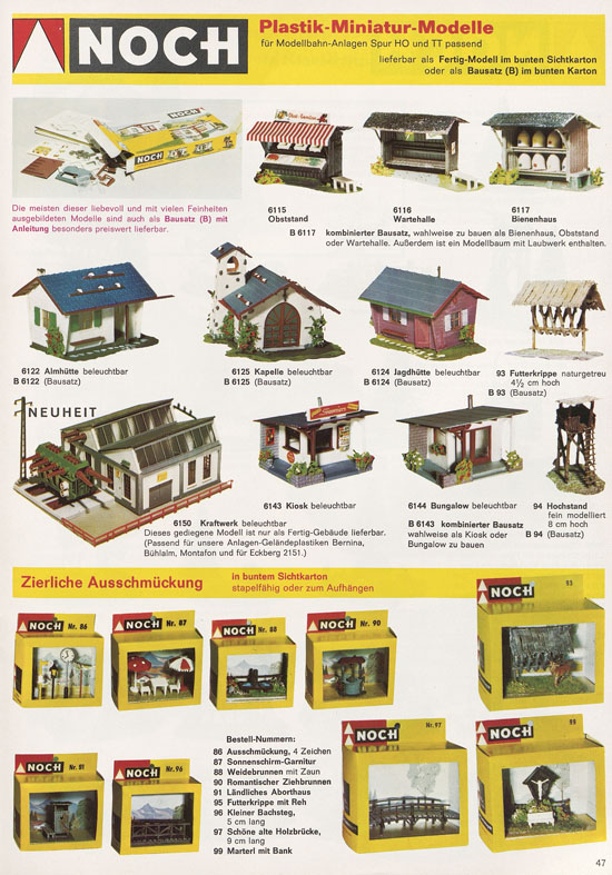 Seite 47 NOCH Katalog 1973