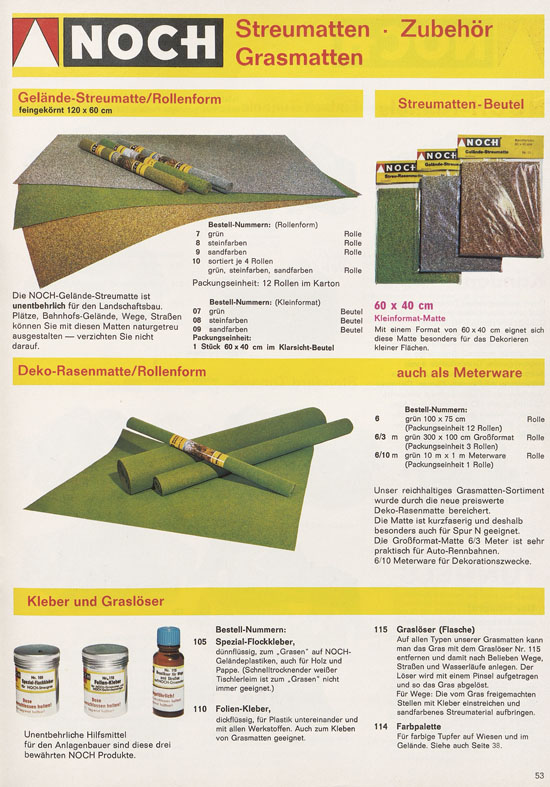 Seite 53 NOCH Katalog 1973