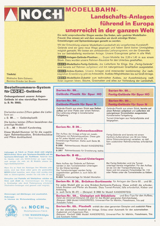 Seite 3 NOCH Katalog 1974