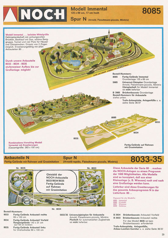 Seite 31 NOCH Katalog 1974