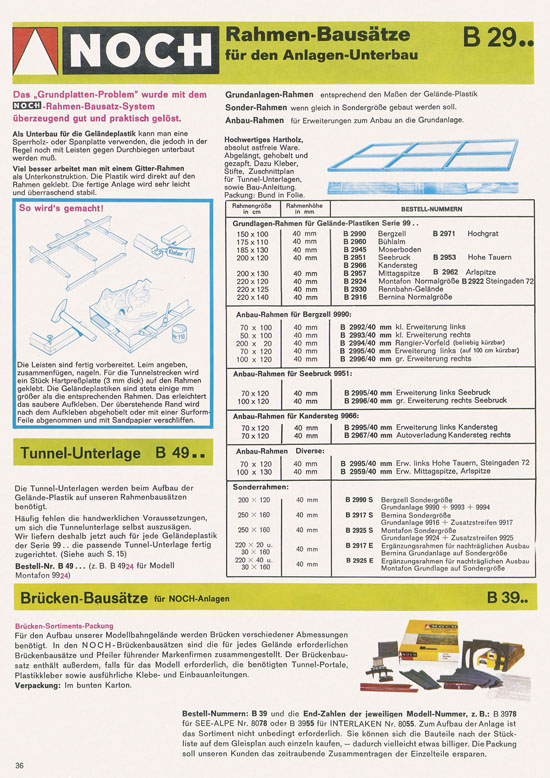 Seite 38 NOCH Katalog 1974