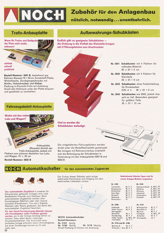 Seite 40 NOCH Katalog 1974