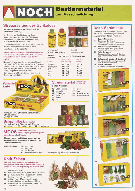 Seite 42 NOCH Katalog 1974