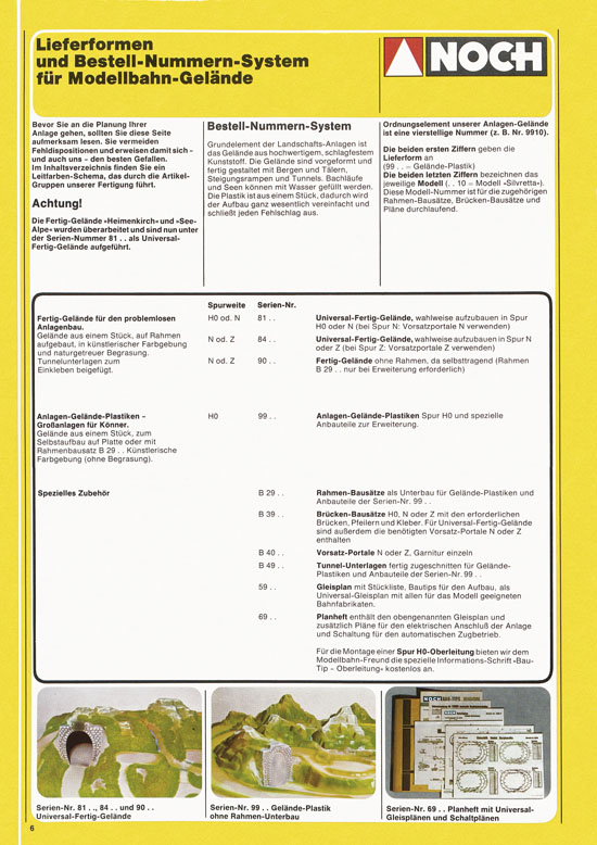 Seite 6 NOCH Katalog 1979