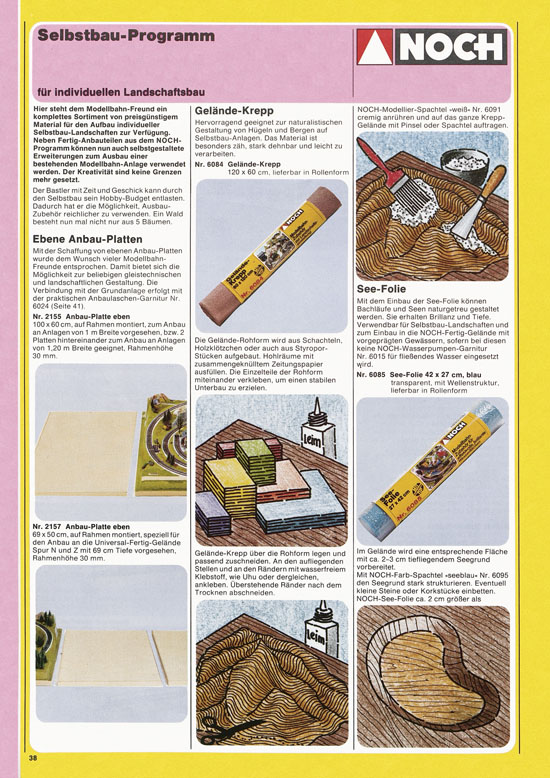 Seite 38 NOCH Katalog 1979